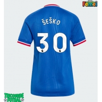 Echipament fotbal Manchester United Benjamin Sesko #30 Tricou Deplasare 2026-27 pentru femei maneca scurta
