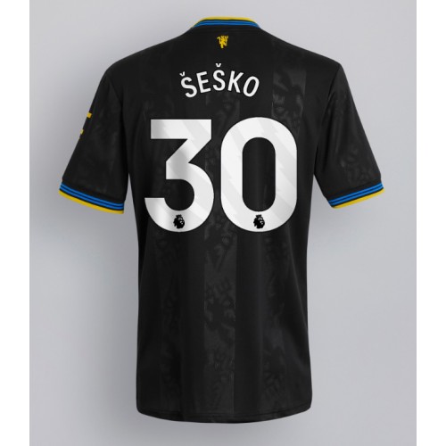 Echipament fotbal Manchester United Benjamin Sesko #30 Tricou Treilea 2025-26 maneca scurta Echipament fotbal Manchester United Benjamin Sesko #30 Tricou Treilea 2025-26 maneca scurta