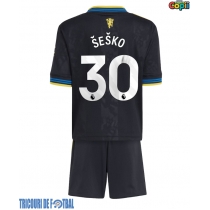 Echipament fotbal Manchester United Benjamin Sesko #30 Tricou Treilea 2025-26 pentru copii maneca scurta (+ Pantaloni scurti)