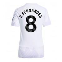 Echipament fotbal Manchester United Bruno Fernandes #8 Tricou Deplasare 2025-26 pentru femei maneca scurta