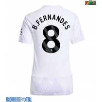 Echipament fotbal Manchester United Bruno Fernandes #8 Tricou Deplasare 2025-26 pentru femei maneca scurta