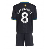 Echipament fotbal Manchester United Bruno Fernandes #8 Tricou Treilea 2025-26 pentru copii maneca scurta (+ Pantaloni scurti)