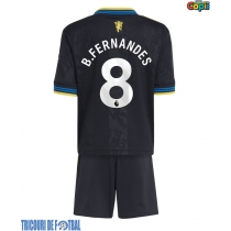 Echipament fotbal Manchester United Bruno Fernandes #8 Tricou Treilea 2025-26 pentru copii maneca scurta (+ Pantaloni scurti)