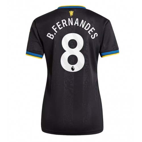 Echipament fotbal Manchester United Bruno Fernandes #8 Tricou Treilea 2025-26 pentru femei maneca scurta Echipament fotbal Manchester United Bruno Fernandes #8 Tricou Treilea 2025-26 pentru femei maneca scurta