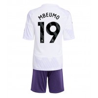 Echipament fotbal Manchester United Bryan Mbeumo #19 Tricou Deplasare 2025-26 pentru copii maneca scurta (+ Pantaloni scurti)