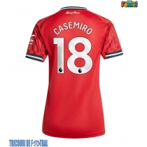 Echipament fotbal Manchester United Casemiro #18 Tricou Acasa 2025-26 pentru femei maneca scurta