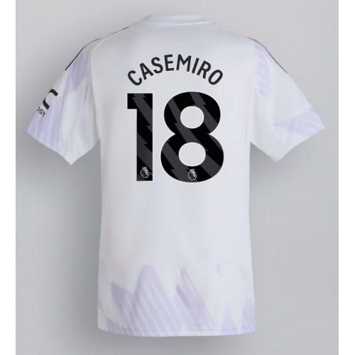 Echipament fotbal Manchester United Casemiro #18 Tricou Deplasare 2025-26 maneca scurta Echipament fotbal Manchester United Casemiro #18 Tricou Deplasare 2025-26 maneca scurta