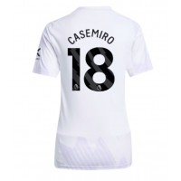 Echipament fotbal Manchester United Casemiro #18 Tricou Deplasare 2025-26 pentru femei maneca scurta