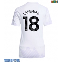 Echipament fotbal Manchester United Casemiro #18 Tricou Deplasare 2025-26 pentru femei maneca scurta