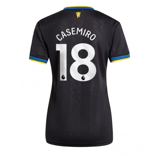 Echipament fotbal Manchester United Casemiro #18 Tricou Treilea 2025-26 pentru femei maneca scurta Echipament fotbal Manchester United Casemiro #18 Tricou Treilea 2025-26 pentru femei maneca scurta