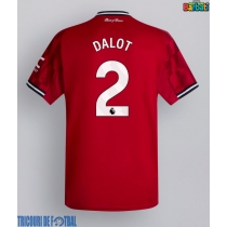 Echipament fotbal Manchester United Diogo Dalot #2 Tricou Acasa 2025-26 maneca scurta
