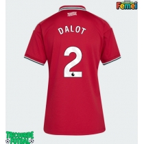 Echipament fotbal Manchester United Diogo Dalot #2 Tricou Acasa 2026-27 pentru femei maneca scurta