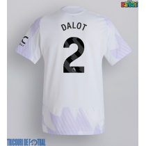 Echipament fotbal Manchester United Diogo Dalot #2 Tricou Deplasare 2025-26 maneca scurta