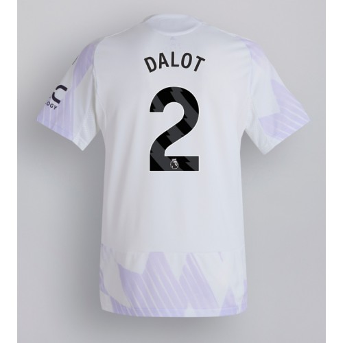 Echipament fotbal Manchester United Diogo Dalot #2 Tricou Deplasare 2025-26 maneca scurta Echipament fotbal Manchester United Diogo Dalot #2 Tricou Deplasare 2025-26 maneca scurta
