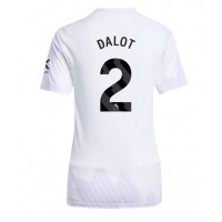 Echipament fotbal Manchester United Diogo Dalot #2 Tricou Deplasare 2025-26 pentru femei maneca scurta