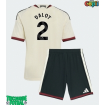 Echipament fotbal Manchester United Diogo Dalot #2 Tricou Treilea 2026-27 pentru copii maneca scurta (+ Pantaloni scurti)