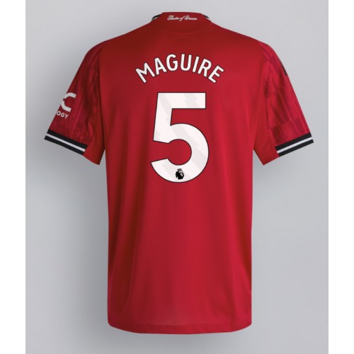 Echipament fotbal Manchester United Harry Maguire #5 Tricou Acasa 2025-26 maneca scurta Echipament fotbal Manchester United Harry Maguire #5 Tricou Acasa 2025-26 maneca scurta