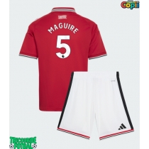 Echipament fotbal Manchester United Harry Maguire #5 Tricou Acasa 2026-27 pentru copii maneca scurta (+ Pantaloni scurti)