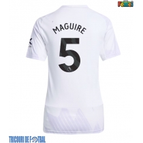 Echipament fotbal Manchester United Harry Maguire #5 Tricou Deplasare 2025-26 pentru femei maneca scurta