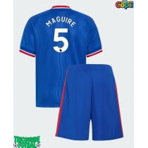 Echipament fotbal Manchester United Harry Maguire #5 Tricou Deplasare 2026-27 pentru copii maneca scurta (+ Pantaloni scurti)
