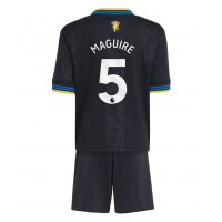Echipament fotbal Manchester United Harry Maguire #5 Tricou Treilea 2025-26 pentru copii maneca scurta (+ Pantaloni scurti)