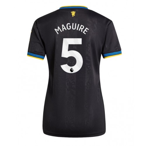 Echipament fotbal Manchester United Harry Maguire #5 Tricou Treilea 2025-26 pentru femei maneca scurta Echipament fotbal Manchester United Harry Maguire #5 Tricou Treilea 2025-26 pentru femei maneca scurta