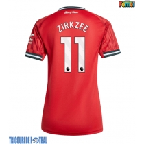 Echipament fotbal Manchester United Joshua Zirkzee #11 Tricou Acasa 2025-26 pentru femei maneca scurta