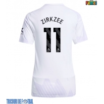 Echipament fotbal Manchester United Joshua Zirkzee #11 Tricou Deplasare 2025-26 pentru femei maneca scurta