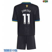 Echipament fotbal Manchester United Joshua Zirkzee #11 Tricou Treilea 2025-26 pentru copii maneca scurta (+ Pantaloni scurti)