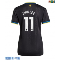 Echipament fotbal Manchester United Joshua Zirkzee #11 Tricou Treilea 2025-26 pentru femei maneca scurta
