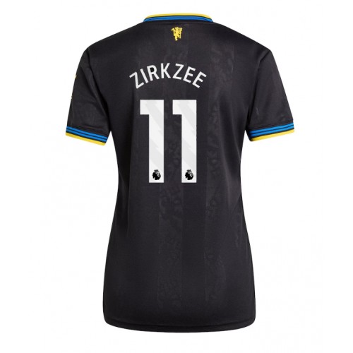 Echipament fotbal Manchester United Joshua Zirkzee #11 Tricou Treilea 2025-26 pentru femei maneca scurta Echipament fotbal Manchester United Joshua Zirkzee #11 Tricou Treilea 2025-26 pentru femei maneca scurta