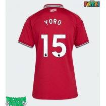 Echipament fotbal Manchester United Leny Yoro #15 Tricou Acasa 2026-27 pentru femei maneca scurta