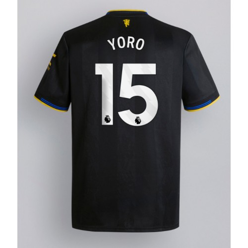 Echipament fotbal Manchester United Leny Yoro #15 Tricou Treilea 2025-26 maneca scurta Echipament fotbal Manchester United Leny Yoro #15 Tricou Treilea 2025-26 maneca scurta