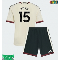 Echipament fotbal Manchester United Leny Yoro #15 Tricou Treilea 2026-27 pentru copii maneca scurta (+ Pantaloni scurti)