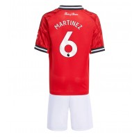 Echipament fotbal Manchester United Lisandro Martinez #6 Tricou Acasa 2025-26 pentru copii maneca scurta (+ Pantaloni scurti)