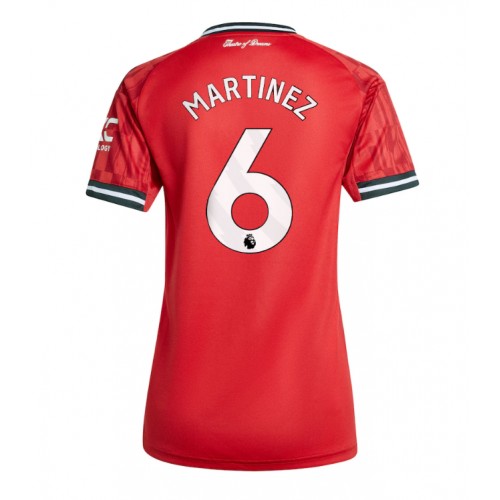 Echipament fotbal Manchester United Lisandro Martinez #6 Tricou Acasa 2025-26 pentru femei maneca scurta Echipament fotbal Manchester United Lisandro Martinez #6 Tricou Acasa 2025-26 pentru femei maneca scurta