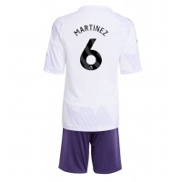 Echipament fotbal Manchester United Lisandro Martinez #6 Tricou Deplasare 2025-26 pentru copii maneca scurta (+ Pantaloni scurti)