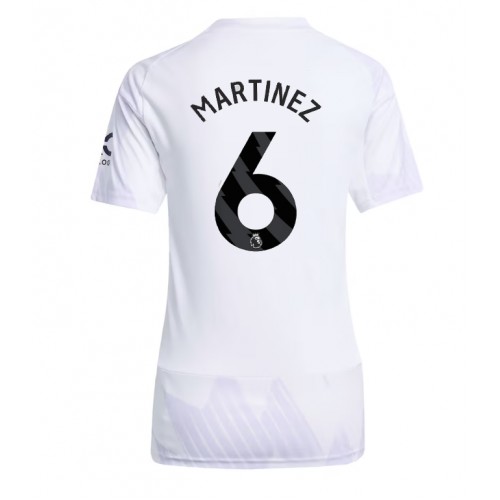 Echipament fotbal Manchester United Lisandro Martinez #6 Tricou Deplasare 2025-26 pentru femei maneca scurta Echipament fotbal Manchester United Lisandro Martinez #6 Tricou Deplasare 2025-26 pentru femei maneca scurta