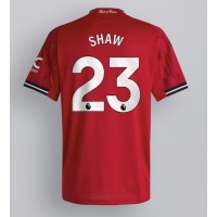Echipament fotbal Manchester United Luke Shaw #23 Tricou Acasa 2025-26 maneca scurta