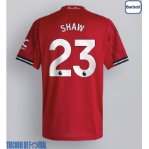 Echipament fotbal Manchester United Luke Shaw #23 Tricou Acasa 2025-26 maneca scurta