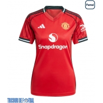 Echipament fotbal Manchester United Luke Shaw #23 Tricou Acasa 2025-26 pentru femei maneca scurta