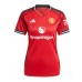 Echipament fotbal Manchester United Luke Shaw #23 Tricou Acasa 2025-26 pentru femei maneca scurta Echipament fotbal Manchester United Luke Shaw #23 Tricou Acasa 2025-26 pentru femei maneca scurta