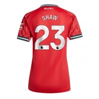 Echipament fotbal Manchester United Luke Shaw #23 Tricou Acasa 2025-26 pentru femei maneca scurta