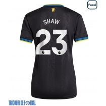 Echipament fotbal Manchester United Luke Shaw #23 Tricou Treilea 2025-26 pentru femei maneca scurta