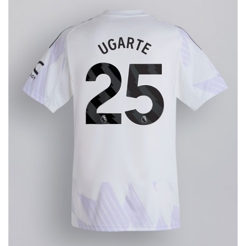 Echipament fotbal Manchester United Manuel Ugarte #25 Tricou Deplasare 2025-26 maneca scurta Echipament fotbal Manchester United Manuel Ugarte #25 Tricou Deplasare 2025-26 maneca scurta