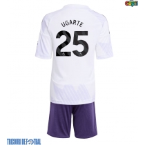 Echipament fotbal Manchester United Manuel Ugarte #25 Tricou Deplasare 2025-26 pentru copii maneca scurta (+ Pantaloni scurti)