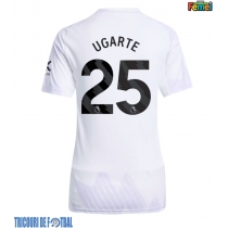 Echipament fotbal Manchester United Manuel Ugarte #25 Tricou Deplasare 2025-26 pentru femei maneca scurta