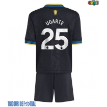 Echipament fotbal Manchester United Manuel Ugarte #25 Tricou Treilea 2025-26 pentru copii maneca scurta (+ Pantaloni scurti)