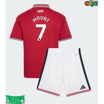 Echipament fotbal Manchester United Mason Mount #7 Tricou Acasa 2026-27 pentru copii maneca scurta (+ Pantaloni scurti)
