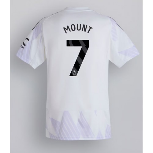 Echipament fotbal Manchester United Mason Mount #7 Tricou Deplasare 2025-26 maneca scurta Echipament fotbal Manchester United Mason Mount #7 Tricou Deplasare 2025-26 maneca scurta